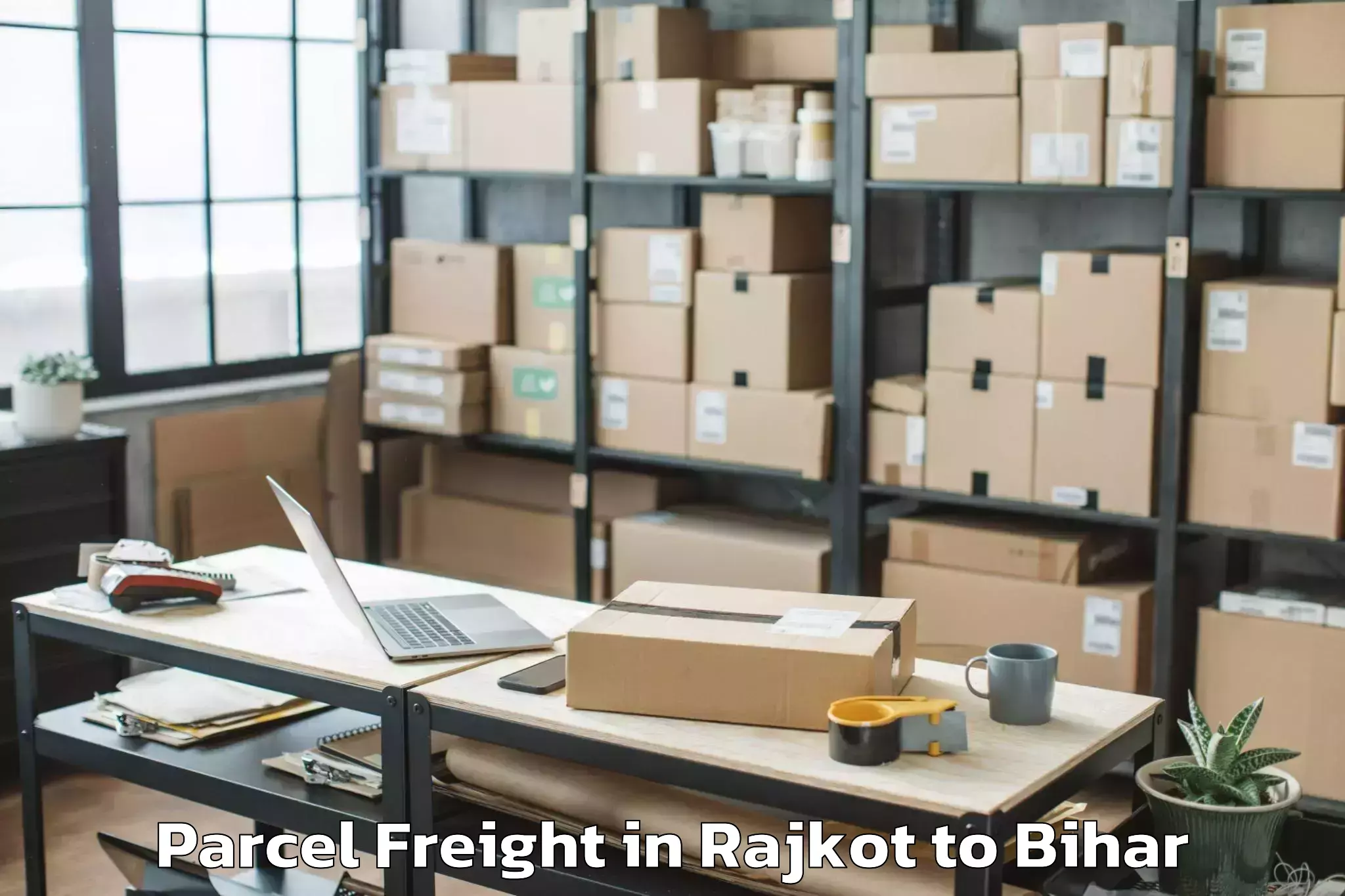 Trusted Rajkot to Khizarsarai Parcel Freight